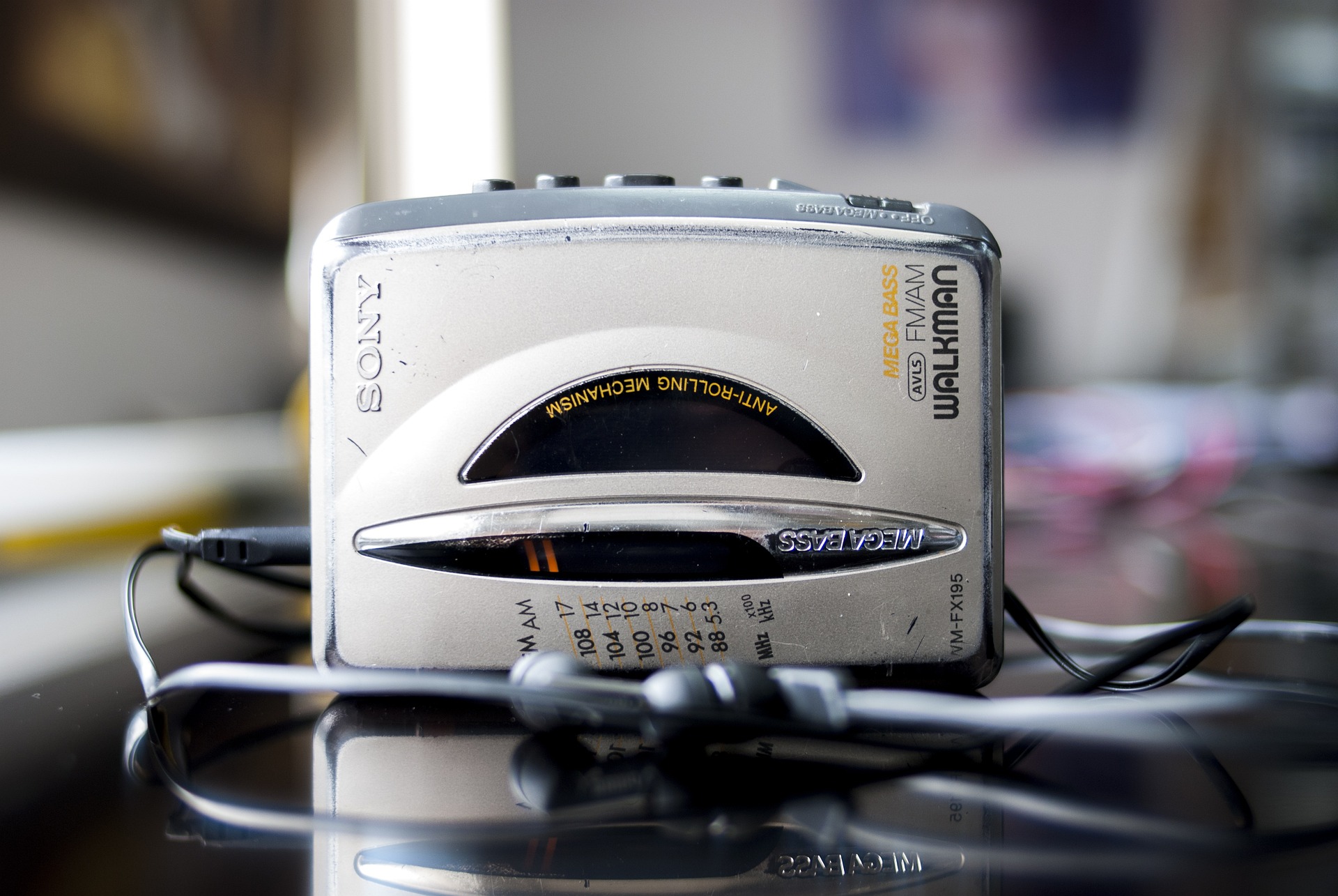 Modelo antigo de um walkman
