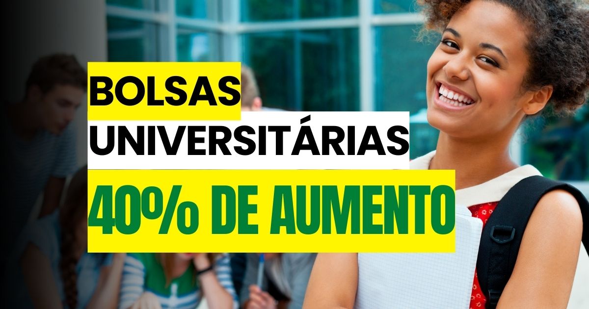 Governo deve aplicar reajuste de 40% nas bolsas universitárias ainda em janeiro - Foto: edição/Noticiadamanha.com,br.