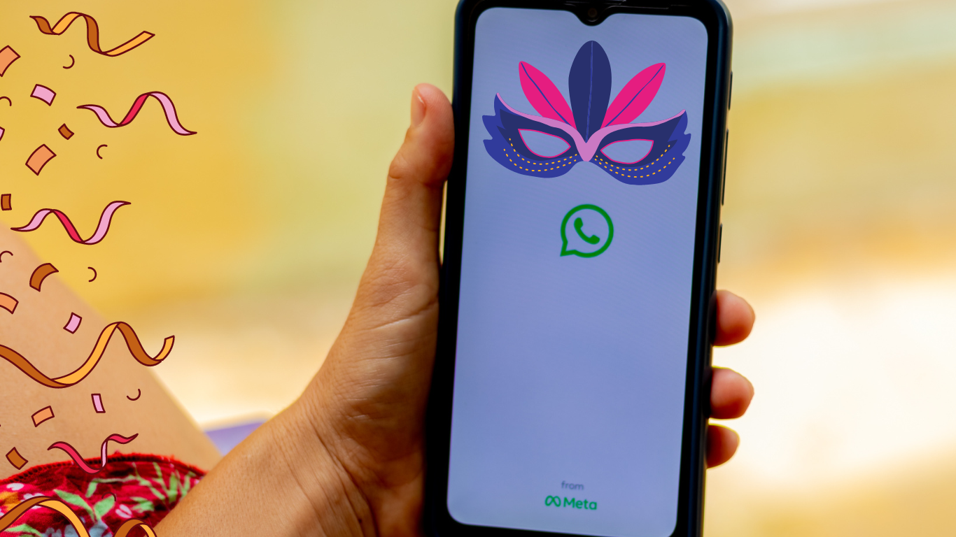 Modo CARNAVAL do WhatsApp aprenda como ativar