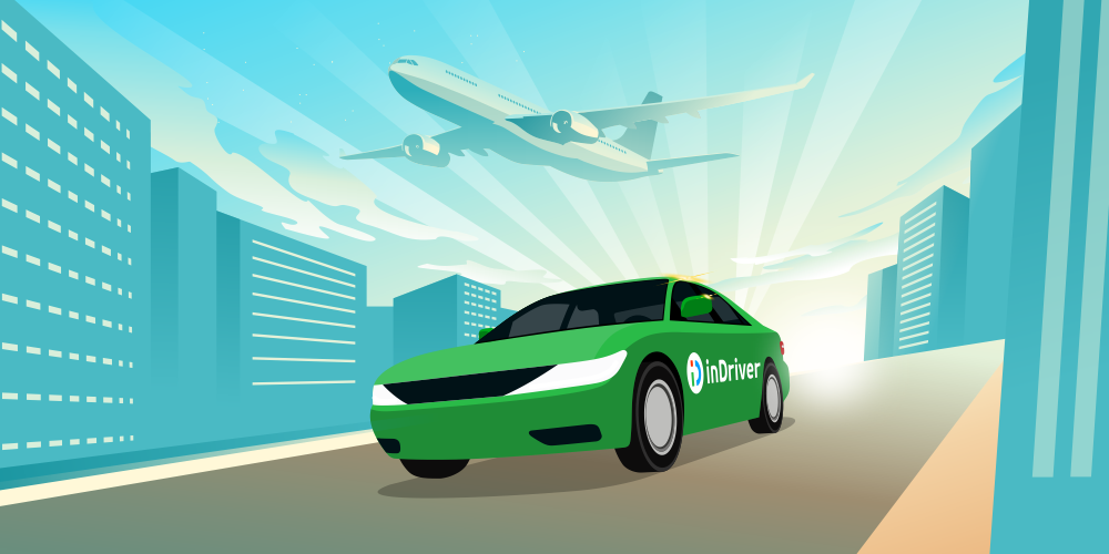 Imagem de um carro e um avião