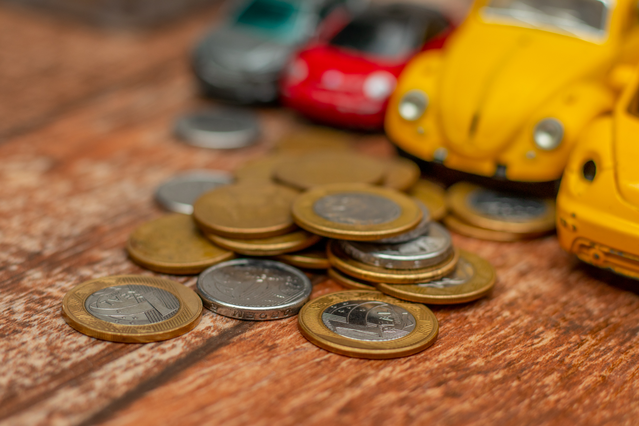 Moedas e carros