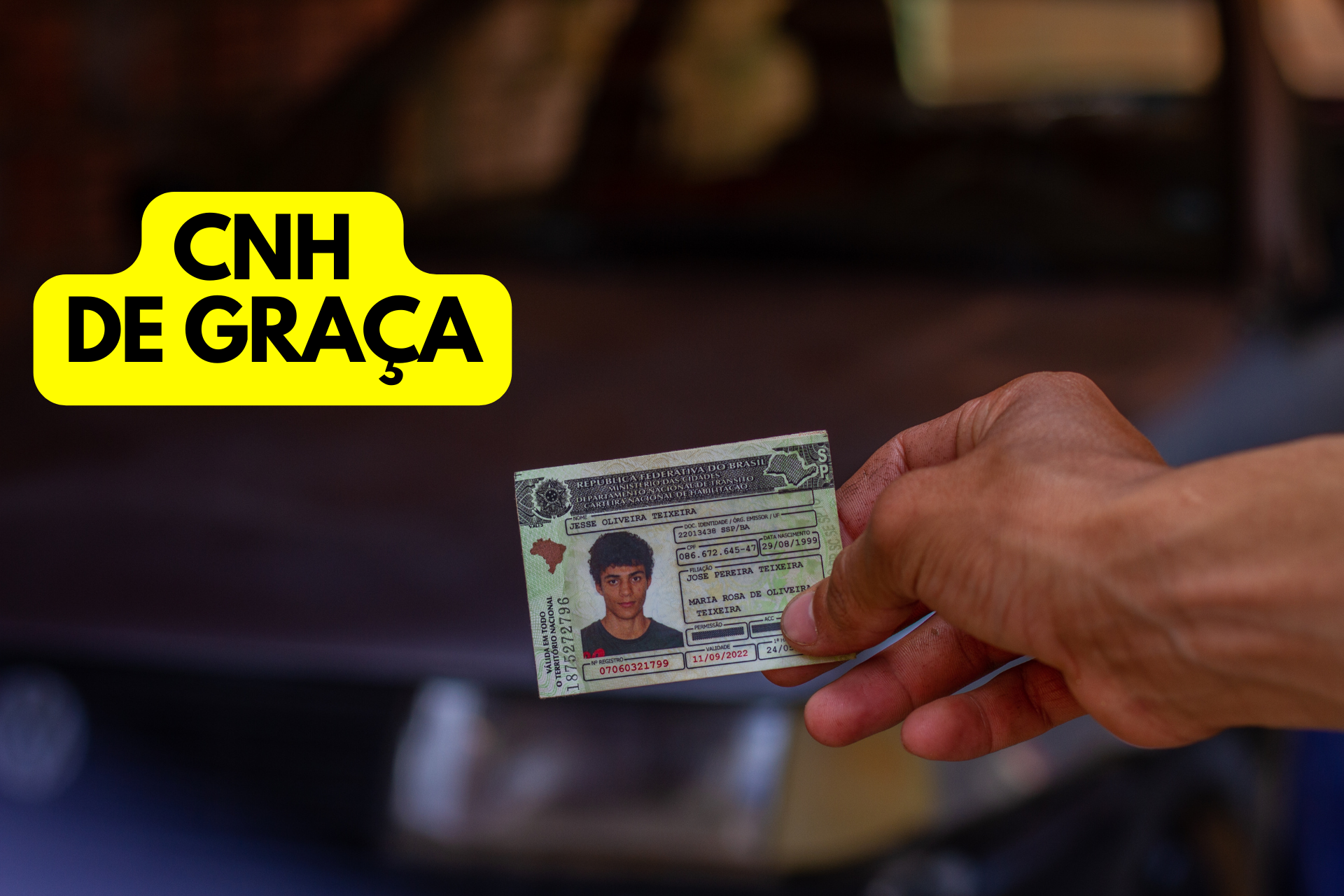 Pessoa segurança CNH