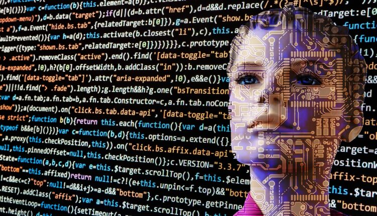 Robô e código de programação
