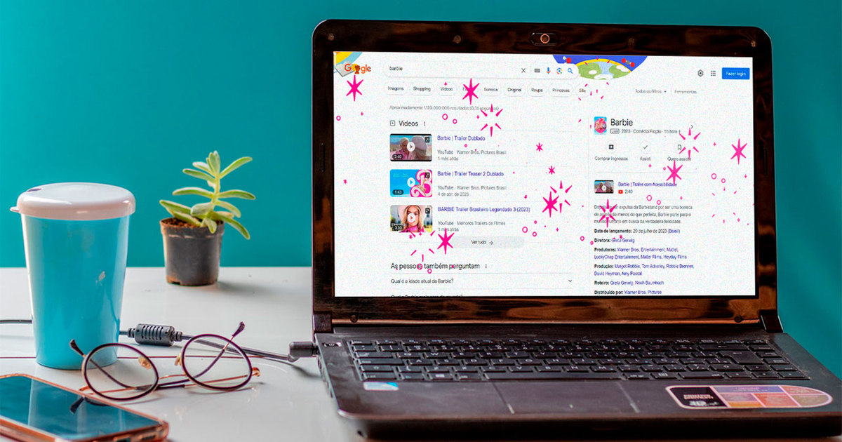 Google COR-DE-ROSA: se você digitar ESTA palavra na pesquisa, algo "mágico" acontecerá