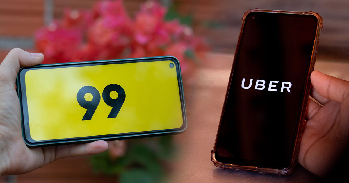 Uber e 99 - foto: TV Foco Uber e 99 - foto: TV Foco