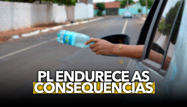 Aviso GERAL para quem joga lixo pela janela do carro? PL endurece as consequências
