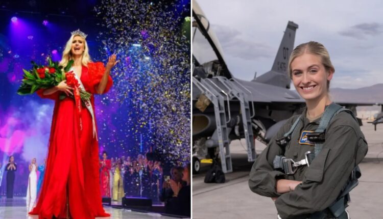 Miss América 2024: Segunda-tenente da Força Aérea Madison Marsh faz história ao ser oficial a vencer o concurso de beleza.