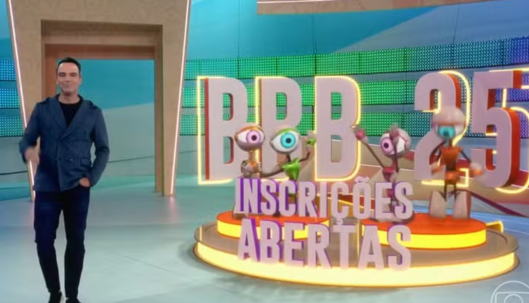 Palco do BBB com letreiro de BBB 25.