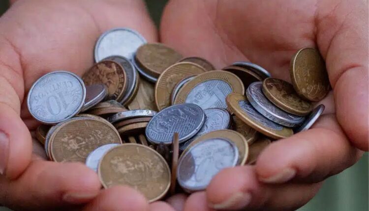 Moeda de 5 centavos.