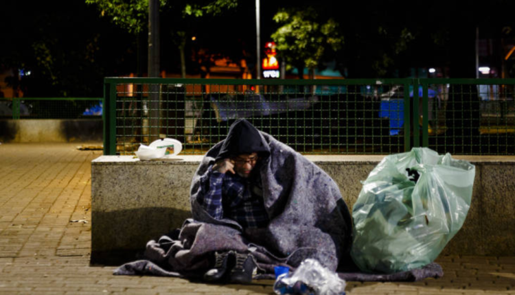 Foto de morador de rua.