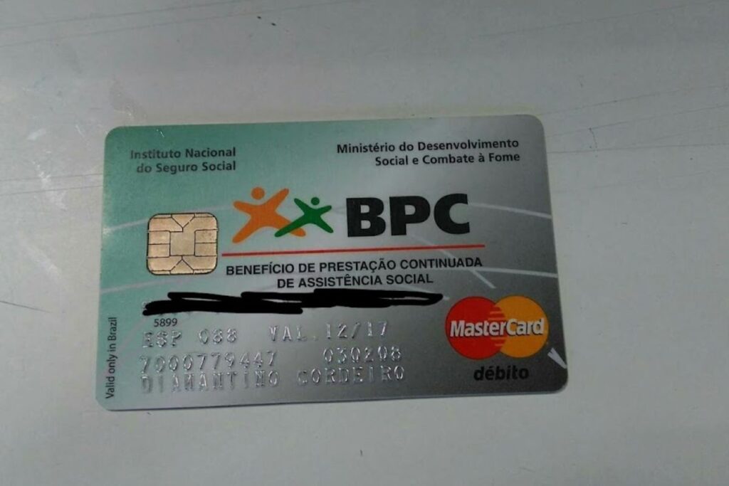 Cartão BPC.