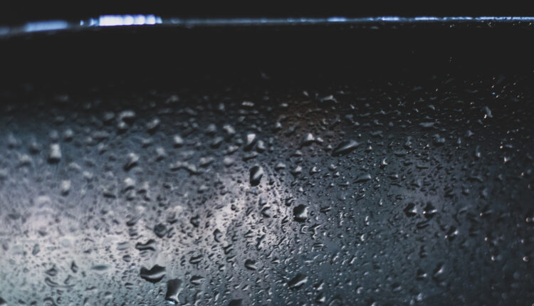 Chuva preta no Brasil.