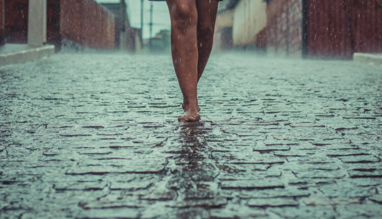 Tempestade e granizo.