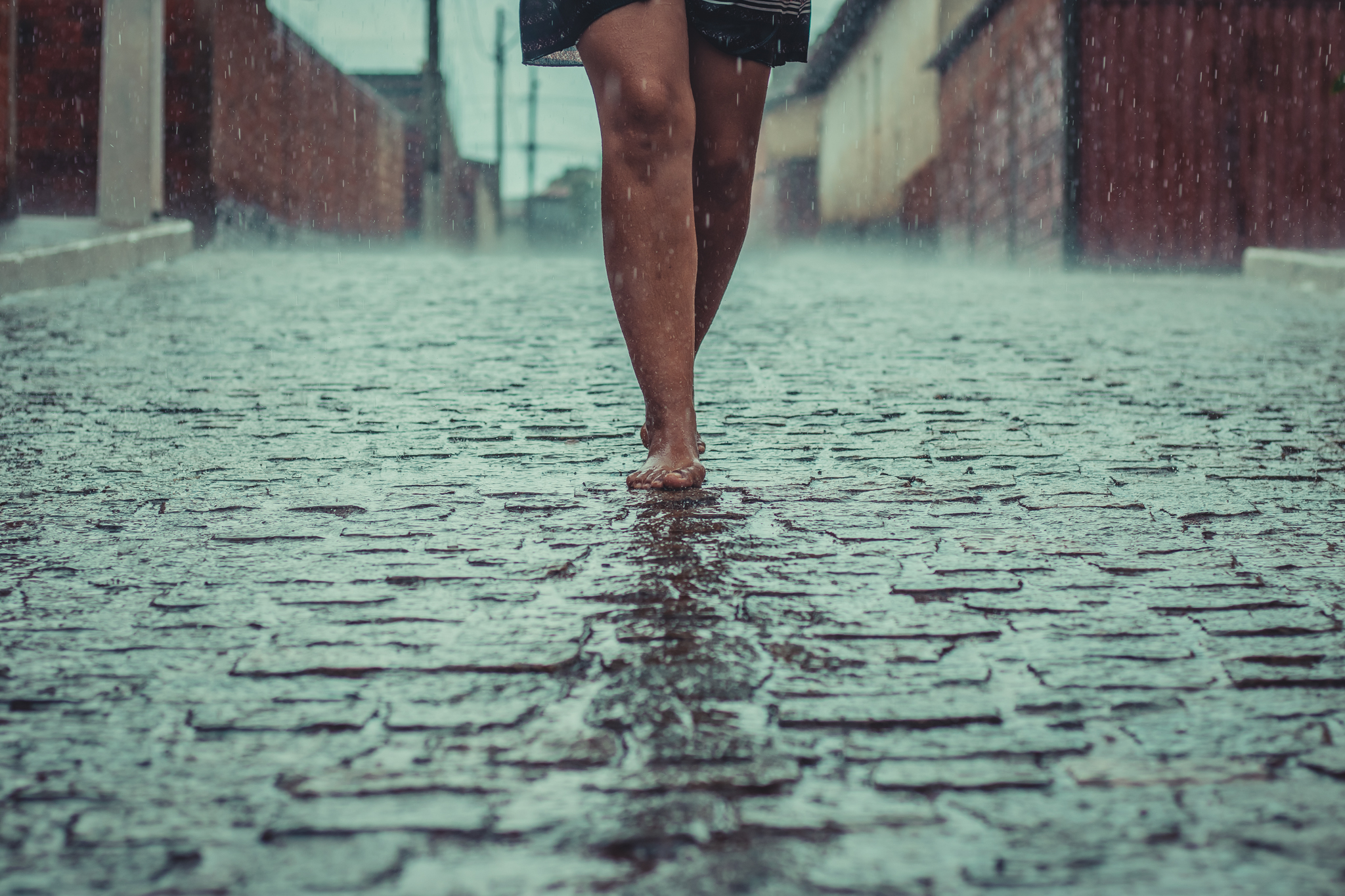 Tempestade e granizo.