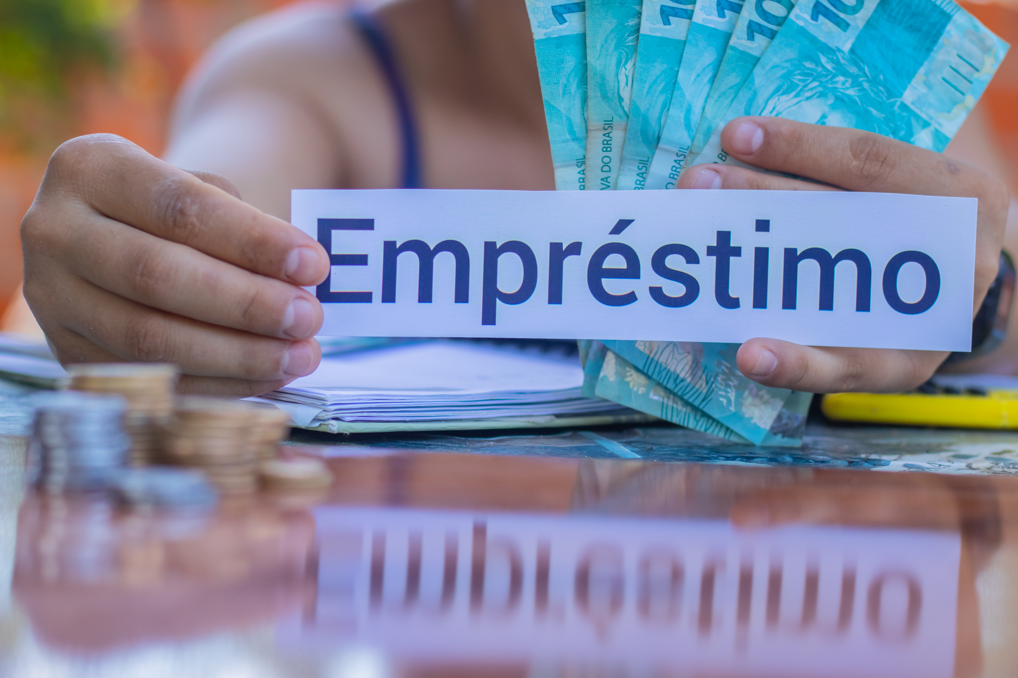 Empréstimo online.