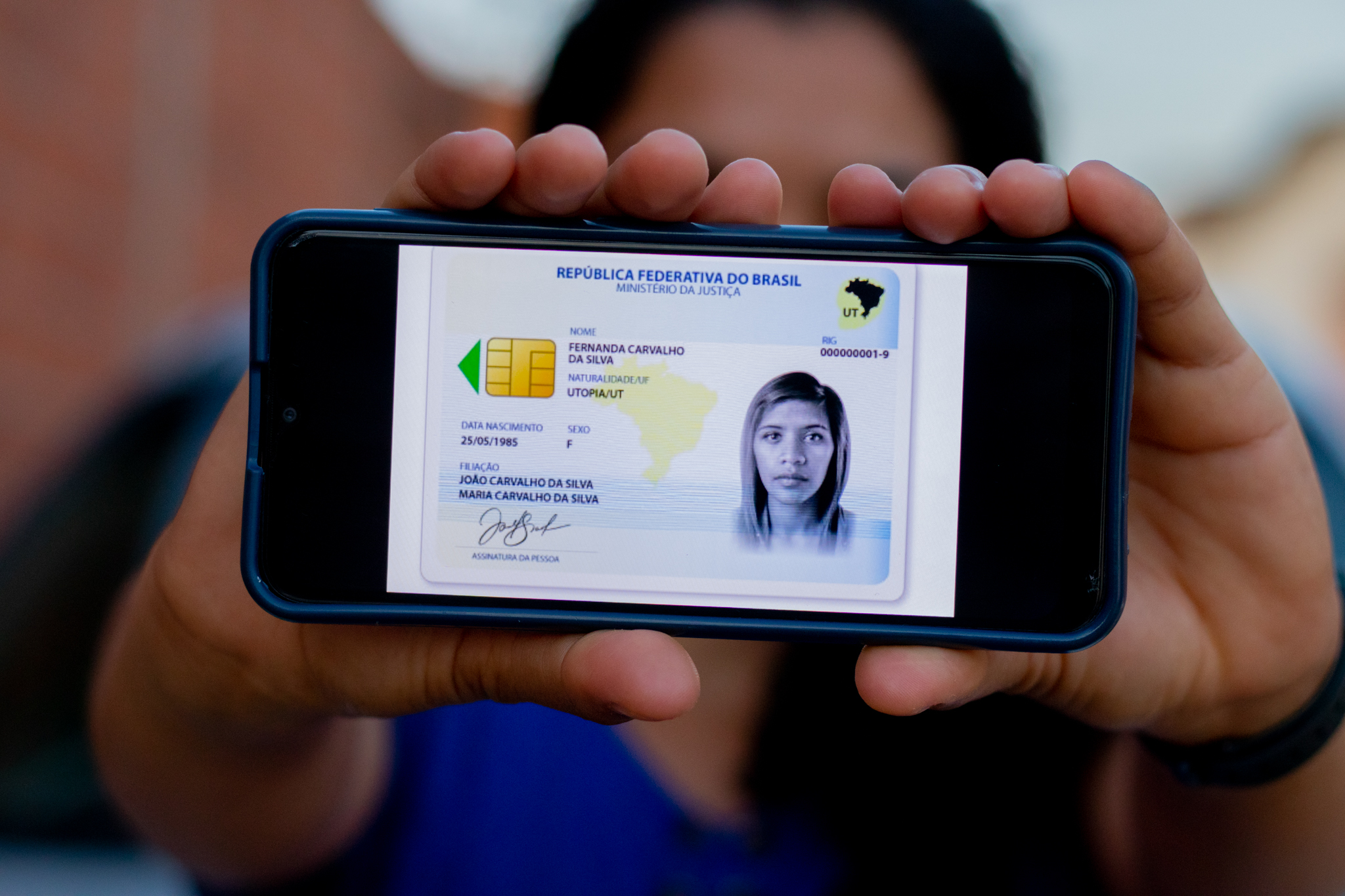 Nova carteira de identidade.