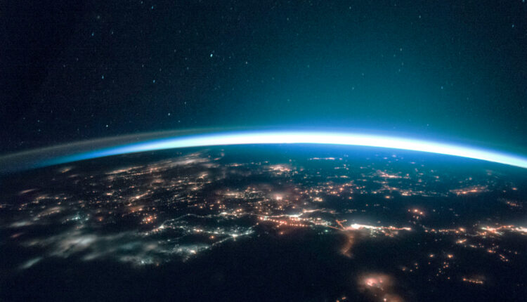 Imagem da terra do espaço.