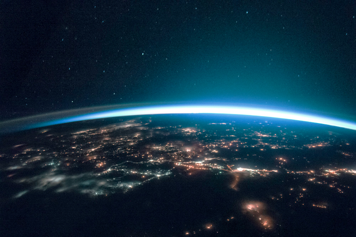 Imagem da terra do espaço.