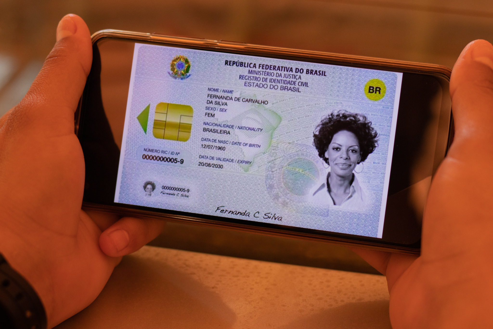 Nova Carteira de Identidade.