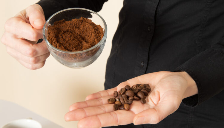 Pó de café.