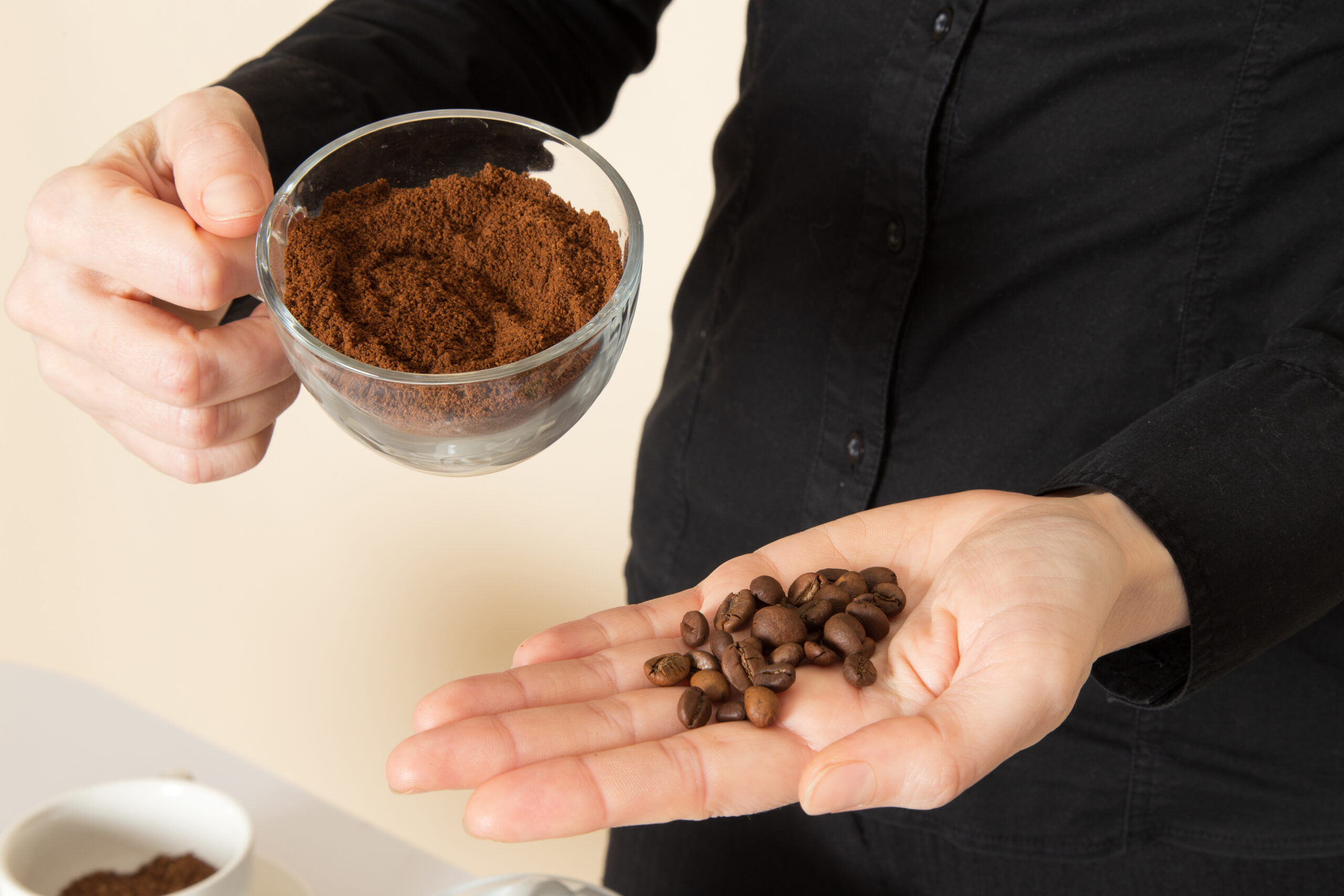 Pó de café.