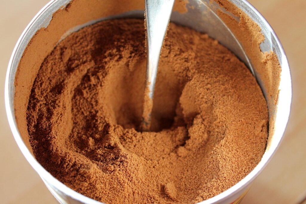 Pó de café.