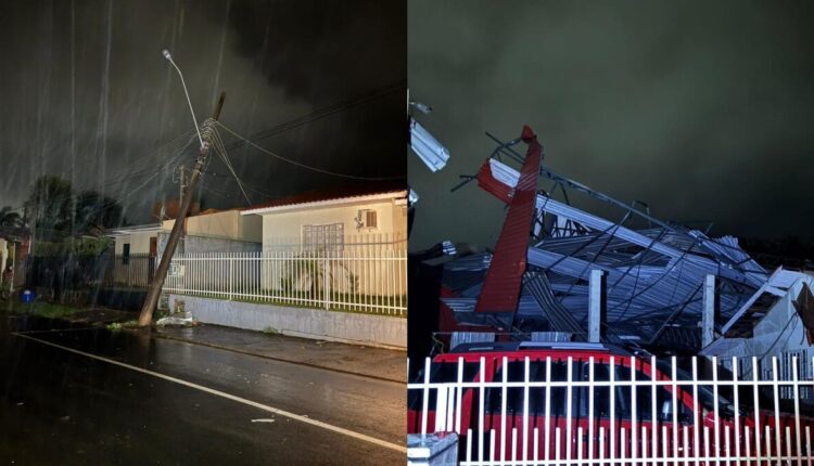 Temporal em SC causa alagamentos, destelhamentos e falta de luz em municípios
