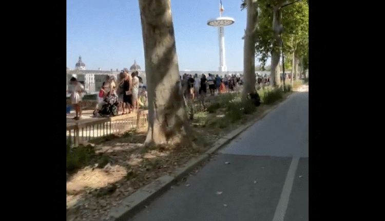 la plus grande piscine de Lyon prise d'assaut en pleine canicule