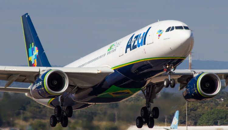 An Azul Airlines Airbus A330 taking off