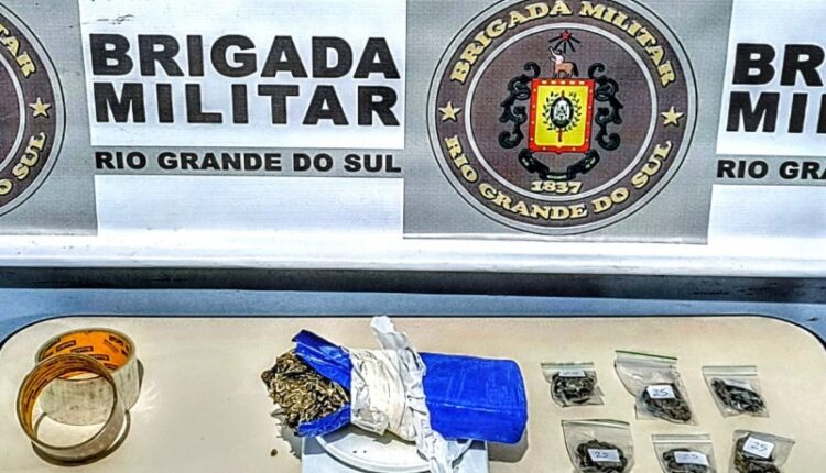Brigada Militar prende suspeito de tráfico de entorpecentes em Ijuí.