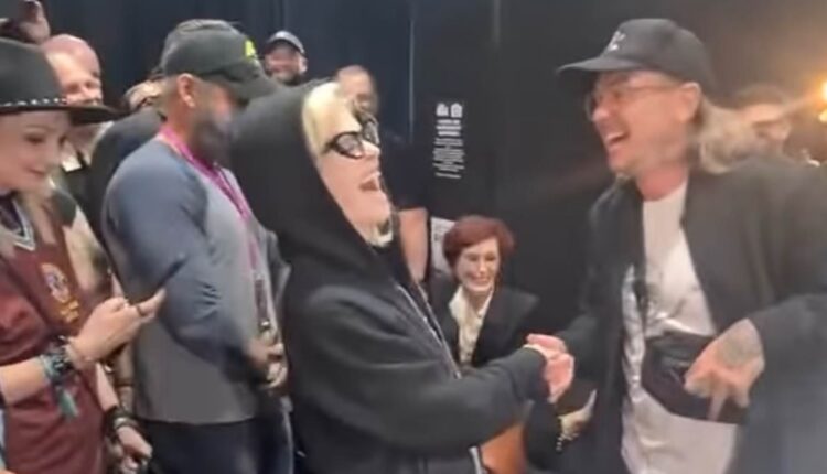 Kelly Osbourne is engaged! Ozzy Osbourne's daughter is shocked as her boyfriend Sid Wilson gets down on one knee backstage at her rockstar dad's final gig