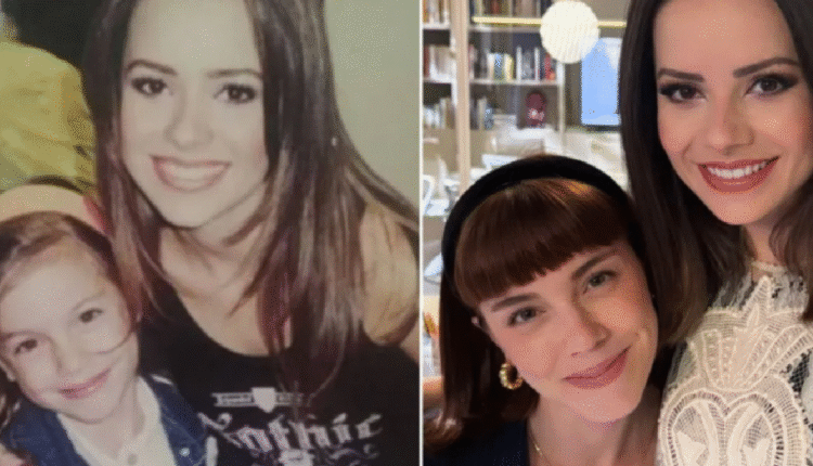 Alice Wegmann, de Vale Tudo, publica foto com Sandy aos 7 anos e emociona seguidores