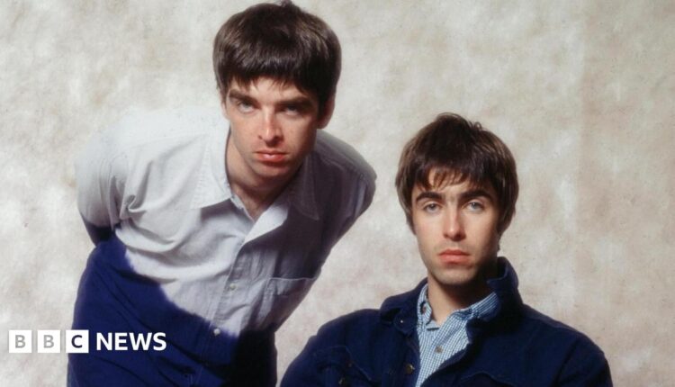 Oasis pictured in 1994