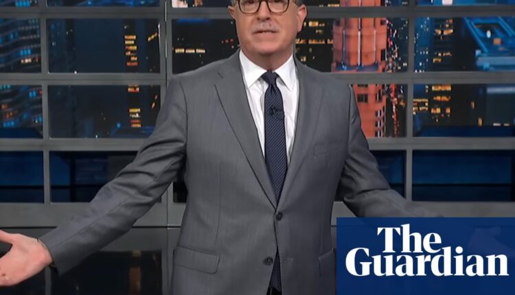Stephen Colbert on Paramount’s $16m settlement with Trump: ‘Big fat bribe’ | Late-night TV roundup