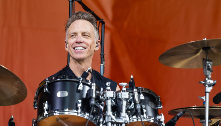 Matt Cameron of Pearl Jam performs live on stage during the New Orleans Jazz & Heritage Festival at Fair Grounds Race Course on May 03, 2025