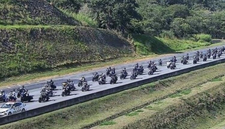 Motociata causa lentidão na Bandeirantes e Anhanguera