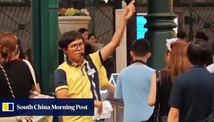 Hong Kong train driver’s ‘du du du du’ antics have passengers laughing as MTR clips go viral
