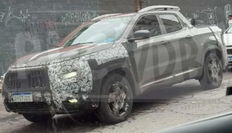 Nova Fiat Toro 2026 é flagrada exibe as mudanças no visual