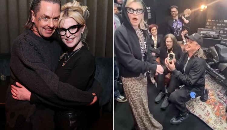 LOS ANGELES, CALIFORNIA - NOVEMBER 20: (L-R) Sid Wilson and Kelly Osbourne attend Matt Mathews