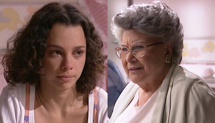 Olga da lição em Joyce durante visita em História de Amor