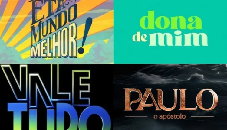 Logomarcas das novelas. Foto: Divulgação Globo/Record