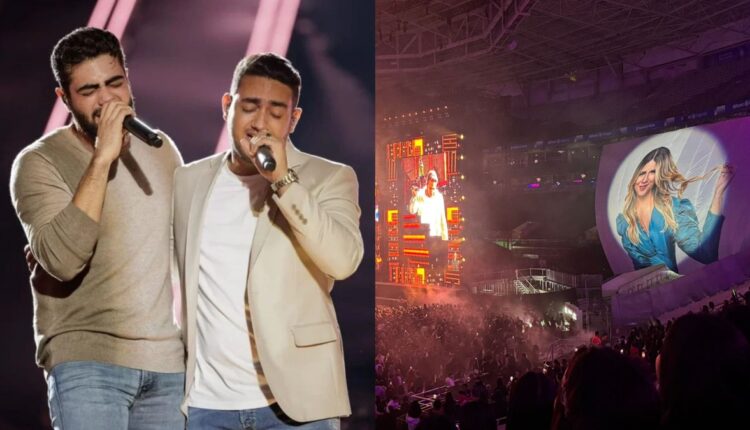 Henrique & Juliano emocionam fãs com homenagem a Marília Mendonça em SP