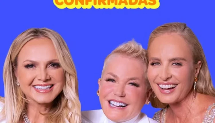 Eliana, Xuxa e Angélica. Foto: Reprodução/Globo