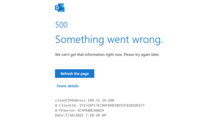 Outlook fora do ar? Falha no Microsoft 365 atinge web, desktop e mobile
