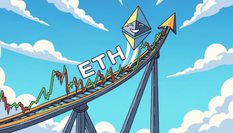 Ethereum (ETH) em alta. (Imagem Gemini Pro)