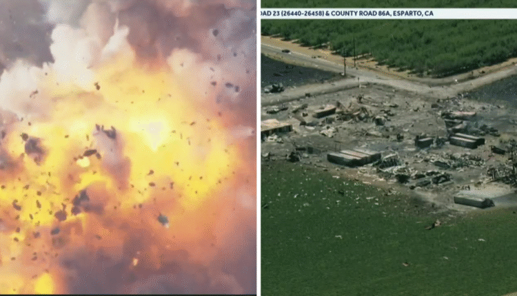Esparto fireworks explosions | 7 people unaccounted for