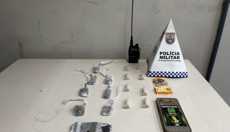 PM apreende drogas no Getúlio Vargas, em Barra Mansa