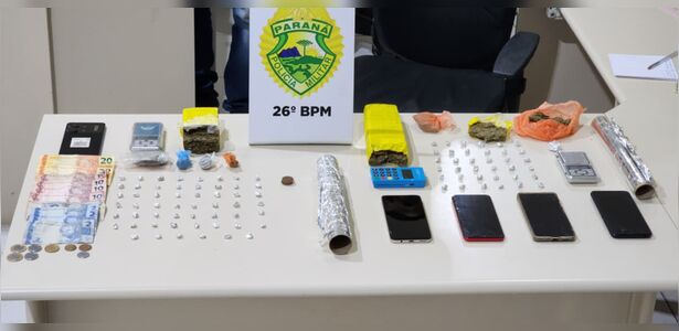 Duas pessoas são detidas por tráfico de drogas em Telêmaco Borba
