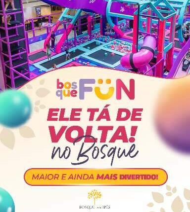 Mega tobogã no Bosque dos Ipês!