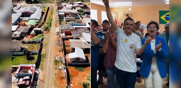 Aliel e Elizabeth anunciam R$ 17 mi para pavimentar ruas do 'Ouro Verde', em PG